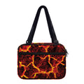 Red Lava Print Double Strap Bible Bag