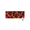 Red Lava Print Extended Mouse Pad