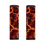 Red Lava Print Handle Covers