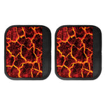Red Lava Print Handle Covers