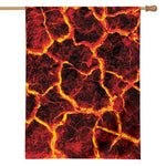 Red Lava Print House Flag