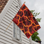 Red Lava Print House Flag