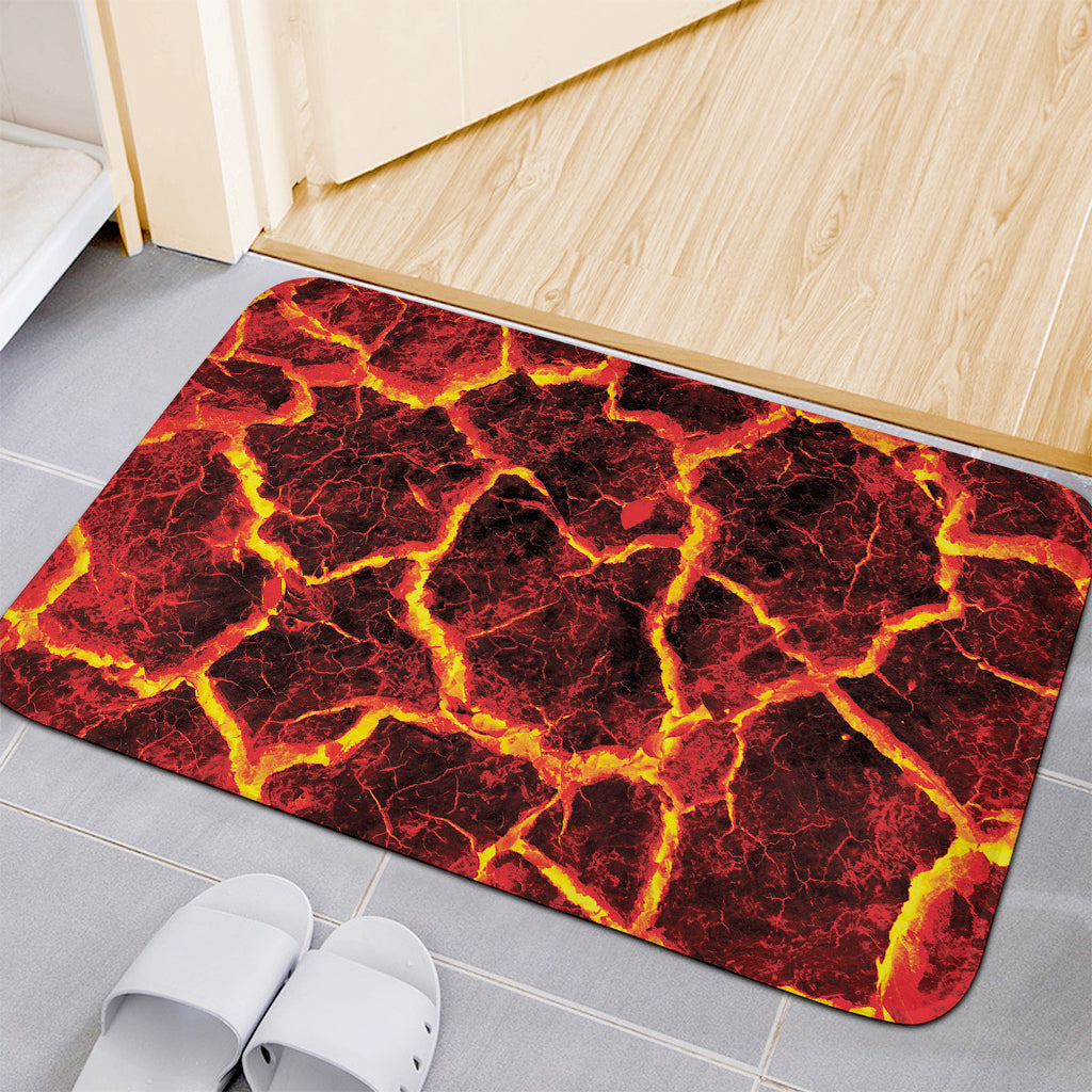 Red Lava Print Indoor Door Mat