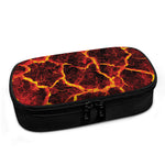 Red Lava Print Insulin Cooler Travel Case