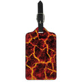 Red Lava Print Luggage Tag