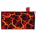 Red Lava Print Mailbox Cover