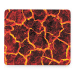 Red Lava Print Mouse Pad