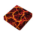 Red Lava Print Outdoor Seat Cushion Cover
