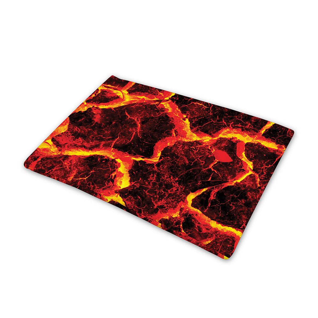 Red Lava Print Pet Cooling Mat Cover