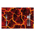 Red Lava Print Placemat