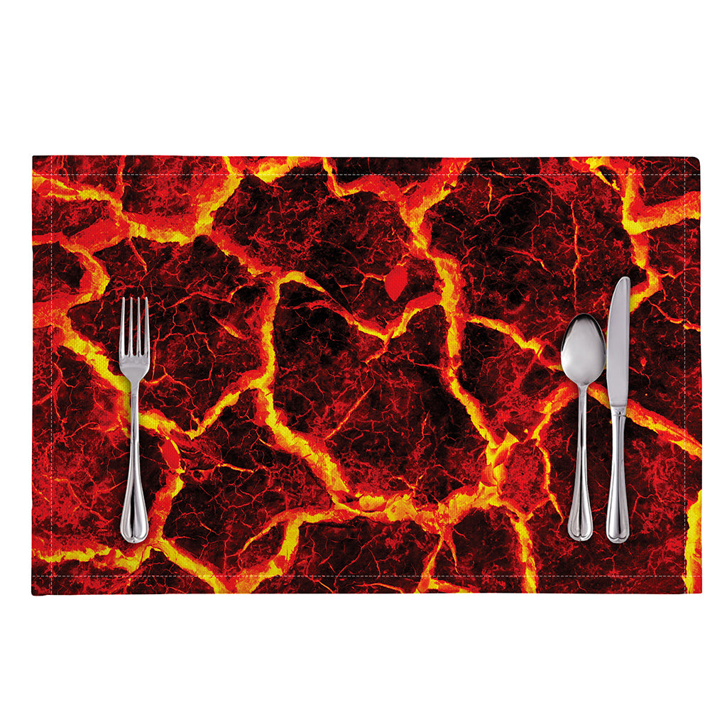 Red Lava Print Placemat