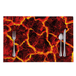 Red Lava Print Placemat