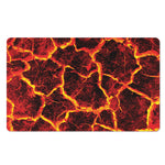 Red Lava Print Polyester Doormat