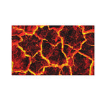 Red Lava Print Polyester Flag