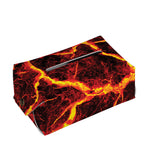 Red Lava Print Rectangle Tissue Box Cover