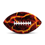 Red Lava Print Rugby Ball