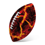 Red Lava Print Rugby Ball