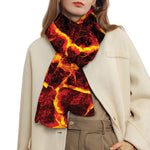 Red Lava Print Scarf