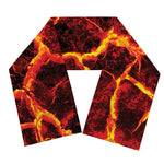 Red Lava Print Scarf
