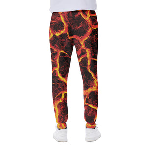 Red Lava Print Scuba Joggers