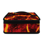 Red Lava Print Small Lunch Bag