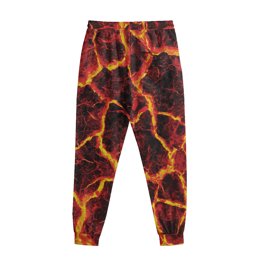 Red Lava Print Sweatpants