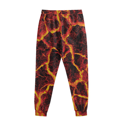 Red Lava Print Sweatpants
