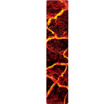 Red Lava Print Table Runner