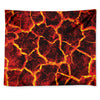 Red Lava Print Tapestry