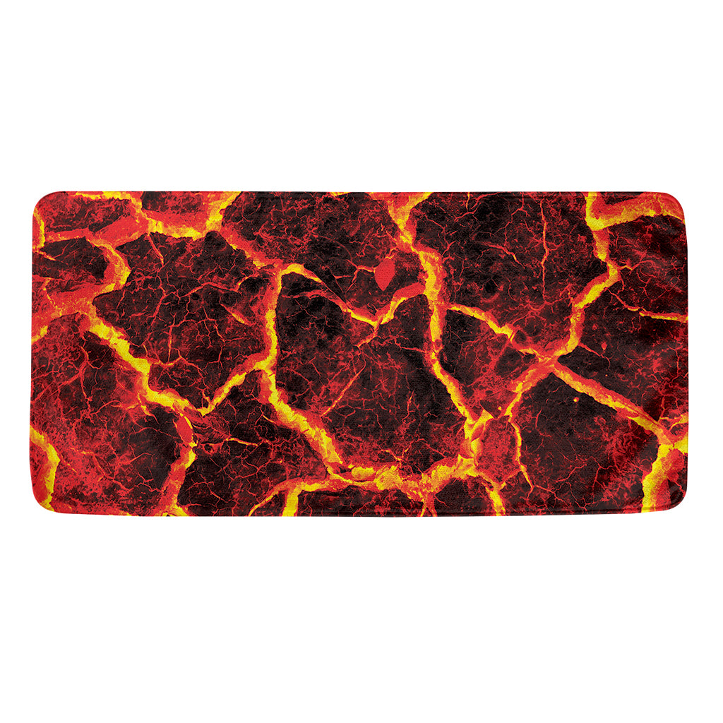 Red Lava Print Towel