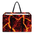 Red Lava Print Utility Tote Bag