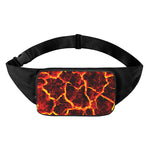 Red Lava Print Waist Bag