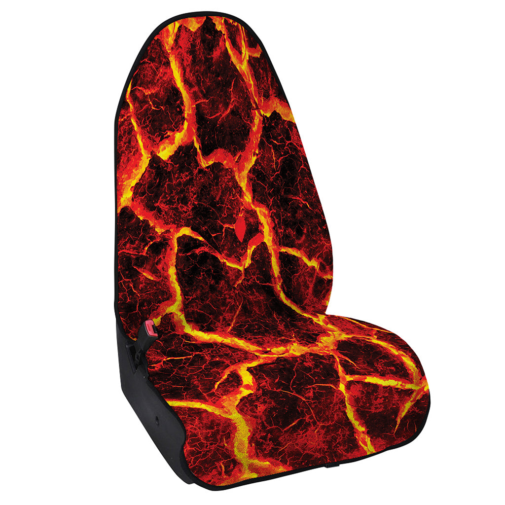 Red Lava Print Waterproof Car Seat Cover