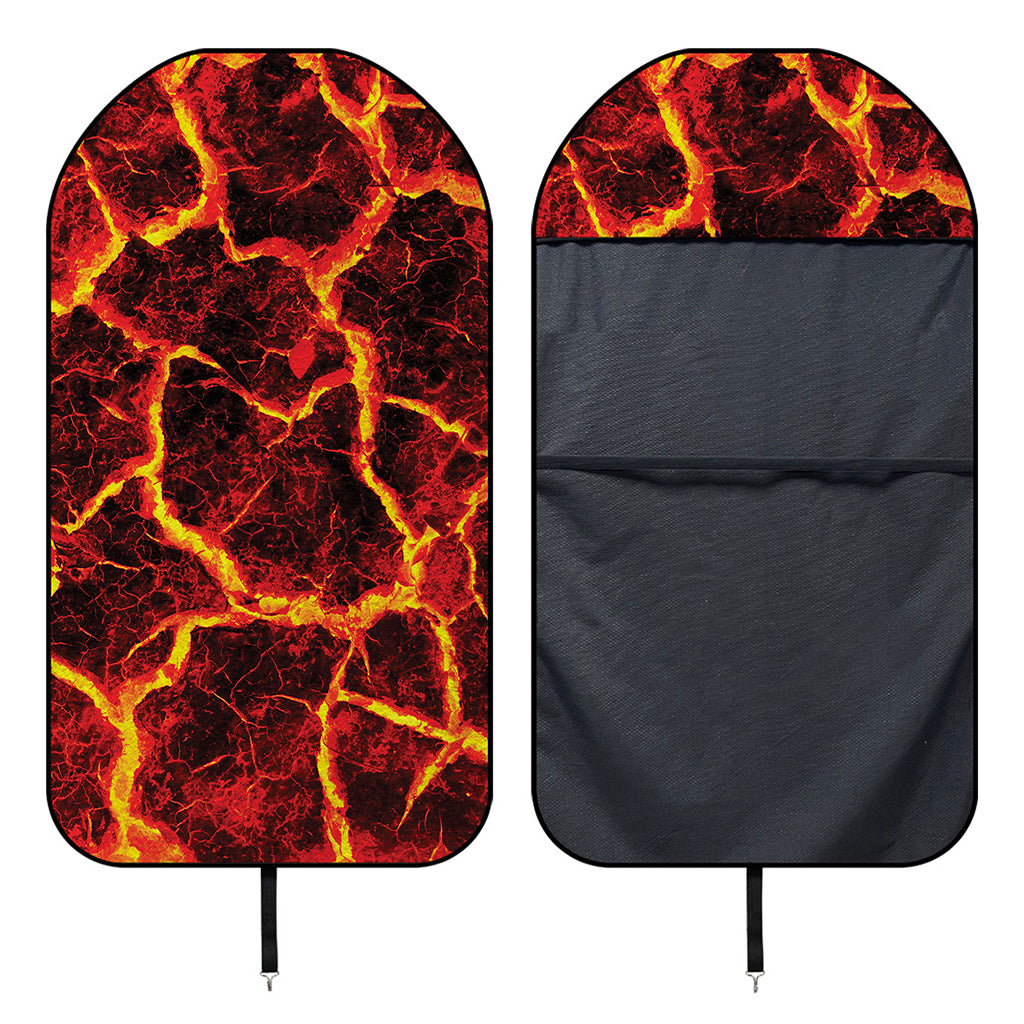 Red Lava Print Waterproof Car Seat Cover