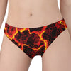 Red Lava Print Women's Panties