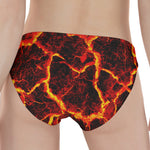 Red Lava Print Women's Panties