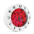 Red Leaf Print Alarm Clock