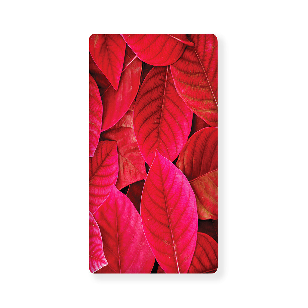 Red Leaf Print Baby Crib Sheet