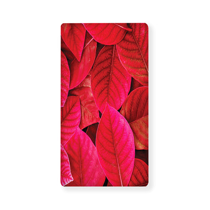 Red Leaf Print Baby Crib Sheet