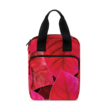 Red Leaf Print Bible Tote Bag