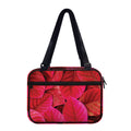 Red Leaf Print Double Strap Bible Bag