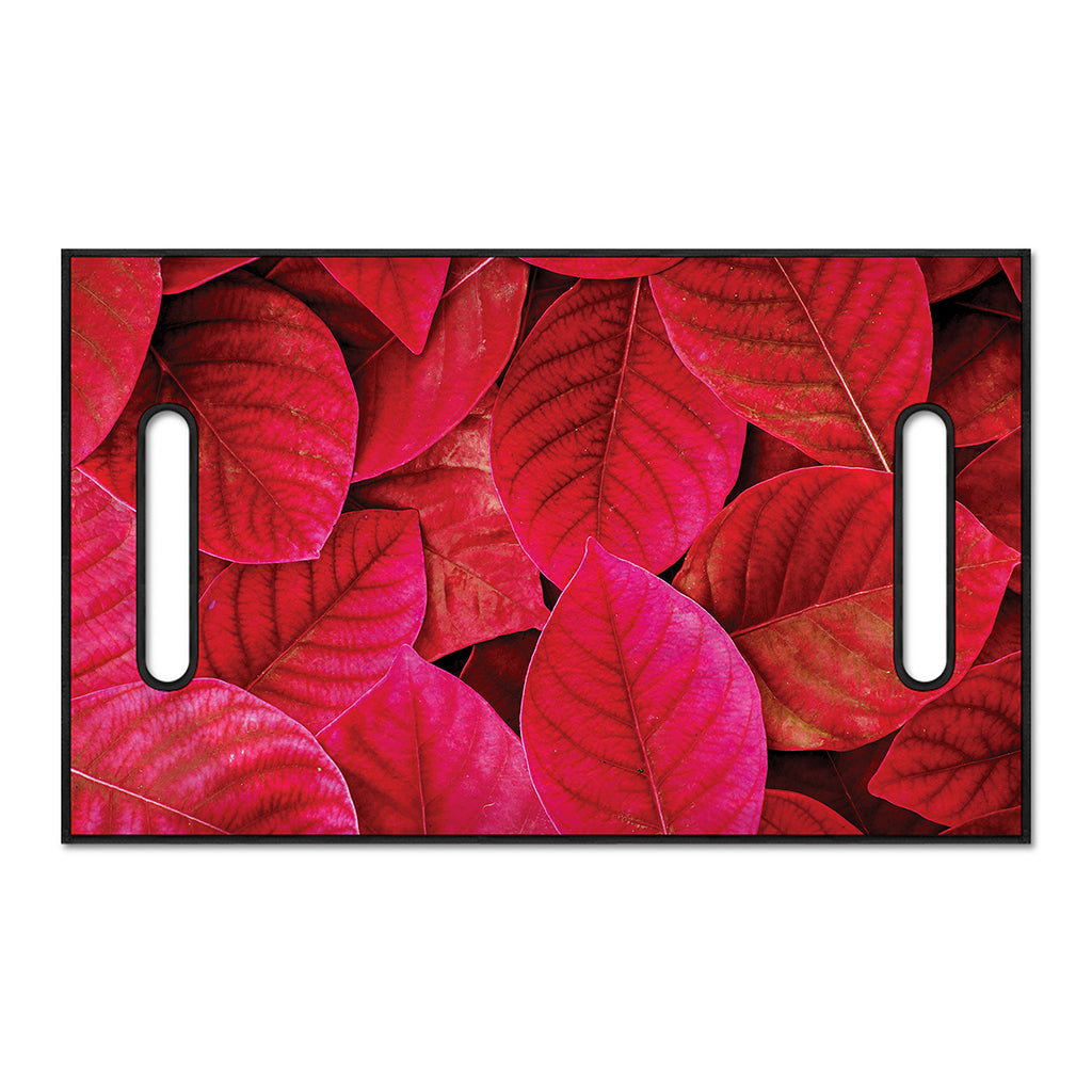 Red Leaf Print Golf Cart Seat Cover