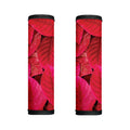 Red Leaf Print Handle Covers