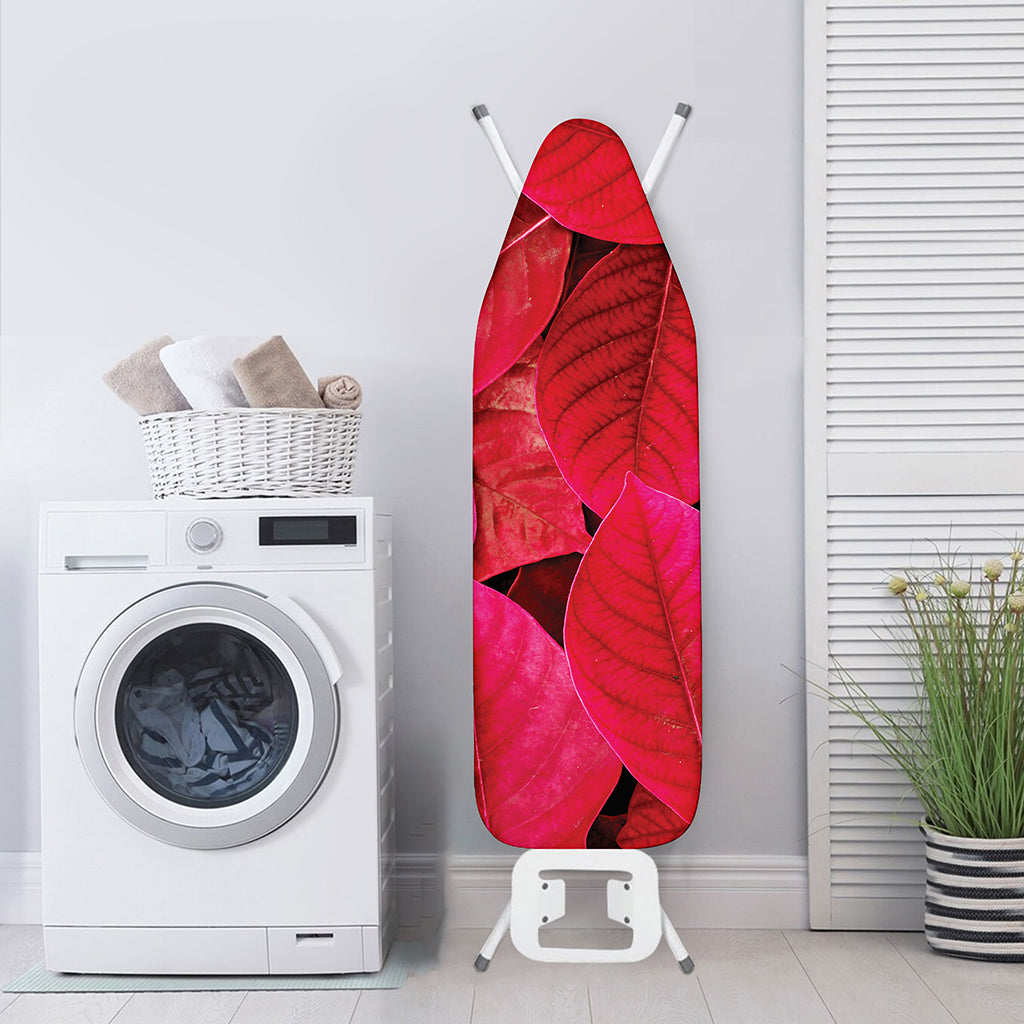 Red Leaf Print Ironing Board Cover