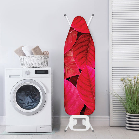 Red Leaf Print Ironing Board Cover