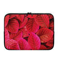 Red Leaf Print Laptop Sleeve