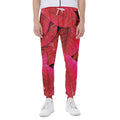 Red Leaf Print Joggers