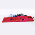 Red Leaf Print Sports Towel