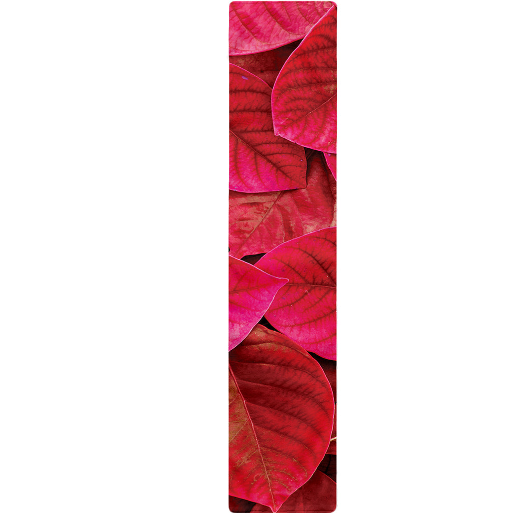Red Leaf Print Table Runner