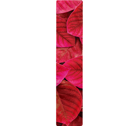 Red Leaf Print Table Runner